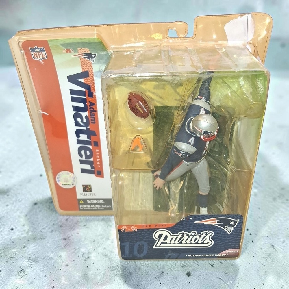 VTG McFarlane NFL Series 10 Adam Vinatieri Patriots Figure 2004 New In Box